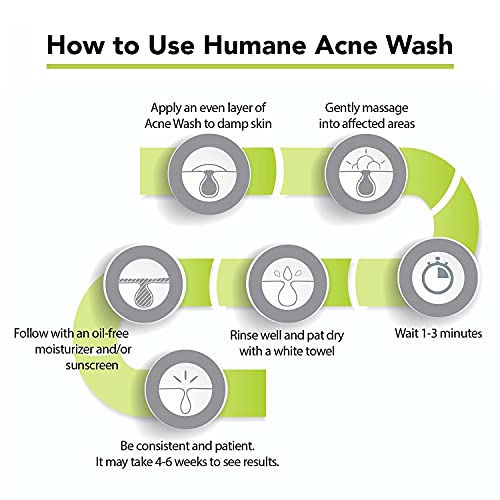 Humane BEAUTY-BPO-006 Regular-Strength Acne Wash - 5% Benzoyl Peroxide Acne Treatment For Face, Skin, Back And Body thumb #7