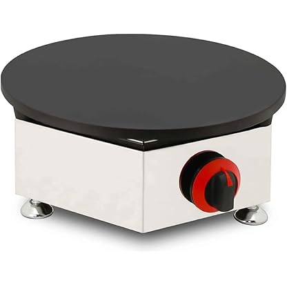 Crêpe-Back-Pfannkuchen-Maker, Antihaft-kommerzieller Einkopf-Gas-Crêpe-Maker, Geeignet für die Küche zu Hause, Gewerbe, Straßenessen, Einzelpersonen