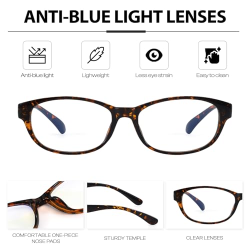 Image of DreamCalf Office-Siren Blue Light Glasses for Women Y2K Fake Glasses | Rectangle Frame, Ultra-light frame, Trendy Cosplay Accessories, Versatile use - from daily wear to themed events