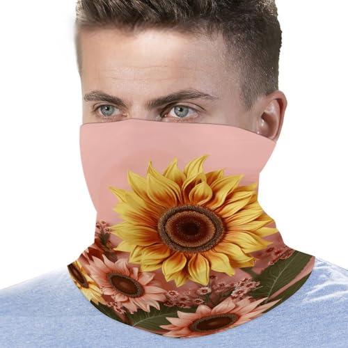 Neck Gaiter Face Mask Men Women, Blue And White Face Mask Scart Cover for Dust Wind Sun Protection3