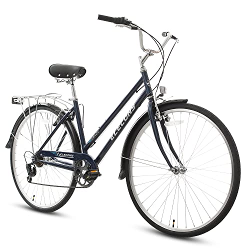Elecony Cruiser Bike 700C Wheels City Bike Classic Retro Hybrid ...