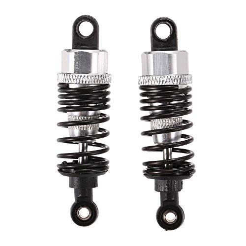 QKP 2pcs RC Car Parts Metal Shock Absorber Damper 60mm For 1/10 JLB HSP EM DHK HPI Flat Car RC Racing Car Black CN -