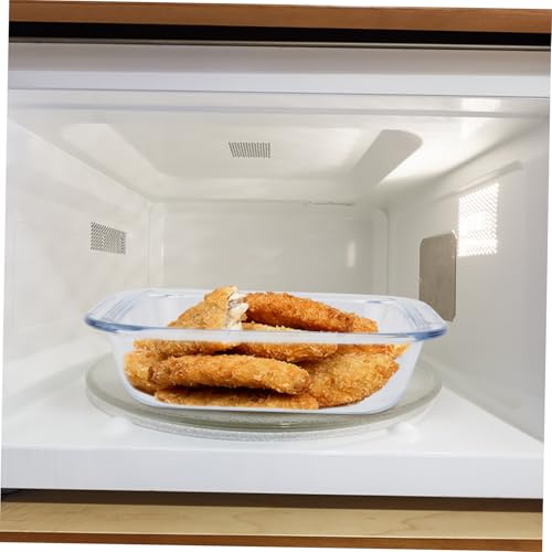 Plat carré micro-ondes four assiette de cuisson verre borosilicate 1,1l conservation - 5