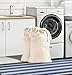 Cotton Craft - 2 Pack Extra Large 100% Cotton Canvas Heavy Duty Laundry Bags - Natural Cotton - 28