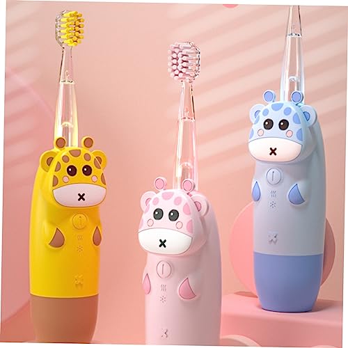 BCOATH Elektrische Zahnbürste Für Junge Mädchen Cartoon Design Usb Babyzahnbürste Mit Timer Zähneputzen Bürste Für Kleinkinder Mundpflege Reisezubehör Batterie – Bild 7