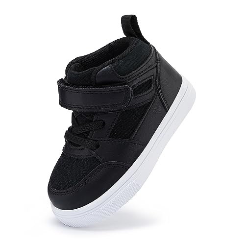 Bmcitybm W23FW569-BLACK-125 Baby High Top Sneakers Boy Girl Walking Shoes Infant First Walker Shoes cover