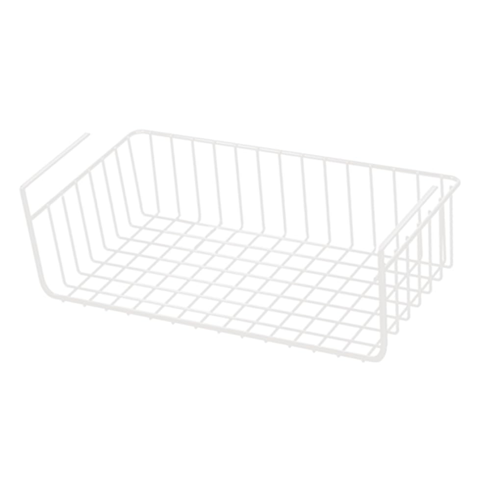 CTRLZS 1PC Metal Kitchen Organizer Shelf Under Table Hanging Net Basket Multifunctional Book Storage Rack Home Offices A