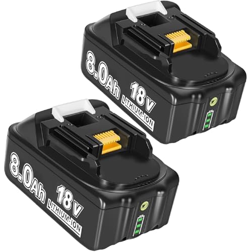 2 Stück18V 8000mAh Ersatzakku für makita Akku 18v BL1860B BL1860 BL1840 BL1830 BL1860B BL1815...