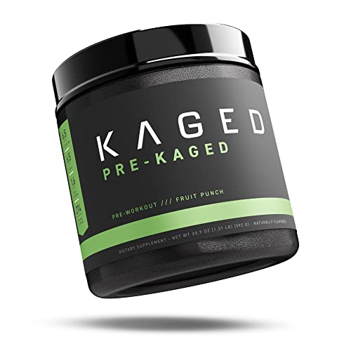 Kaged Original Pre Workout Powder | Fruit Punch | Pre-Kaged | Formulated with Creatine, Beta Alanine, Pure Caffeine | 20 Servings