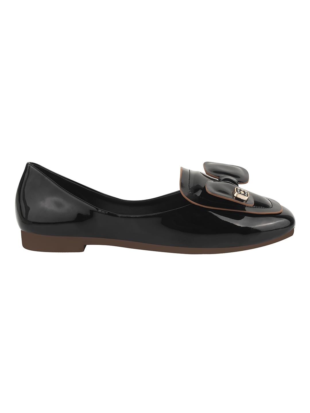 Bow Detailed Marry Janes for Women & Girls Flats with Decorative Buckle - Slip-On Casual Bellies-image-49