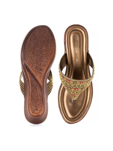 Image of Khadim's Wedge Heel Slip-On Sandal for Women