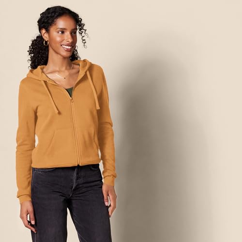 Image of Amazon Essentials Women's Midweight Fleece Full-Zip Hoodie with Drawstring (Available in Plus Size)