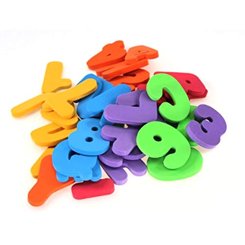 wongbey Bad Letters Numbers Foam 36-delig Alfabet Baby Bad Speelgoed, Water Drijvende Alfanumerieke Letters Puzzel… - Image 7