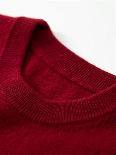 Men's 100% Cashmere Knitted Pullover Winter Warm Round Neck Sweater3
