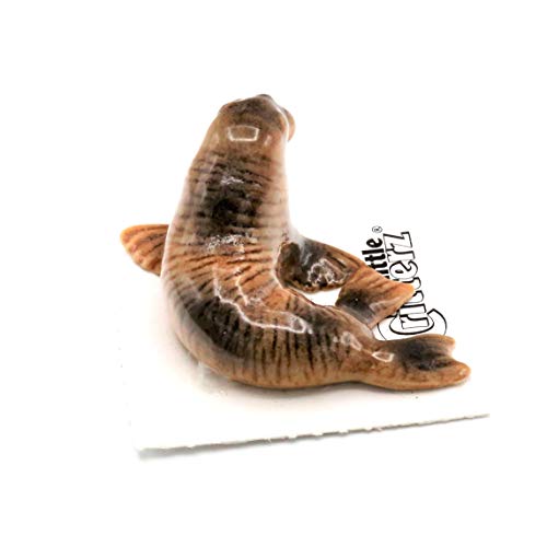 Little Critterz Walrus - Walrus Tusker - Wild Life Collectible Home Decor Animal Miniature Porcelain Figurine #TOP2