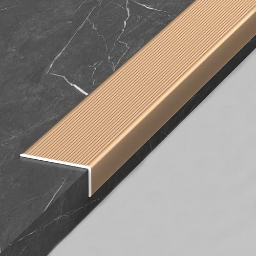Profilo per Bordi Scala Paragradini In Metallo Color Oro, Bordo Della Scala A L Protezione Per I Bordi Dei Gradini Delle Scale Esterne/ Strisce Soglia Davanzale/ Cappucci Per Il Naso Per Bambini Anzia