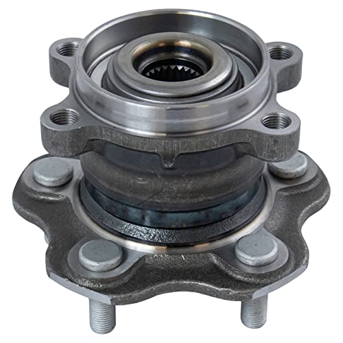 Image of TRQ Rear Left and Right Wheel Bearing and Hub Assembly Set 2 Piece Compatible with 14-17 Nissan Juke AWD 14-19 Rogue AWD 14-15 Rogue Select 17-22 Sport