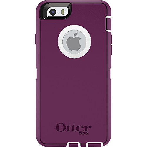 iPhone 6s Case - OtterBox Defender Series Case for Apple iPhone 6/6s (Case Only - Holster Not Included) (Damson Purple - White)