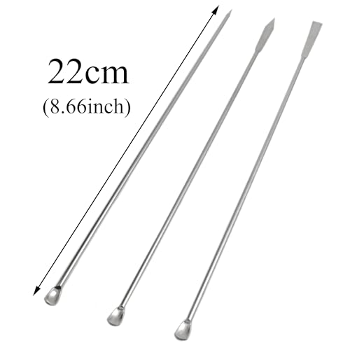 Yukata TA-50251 1Set Stainless Steel Sampling Scoop Micro Lab Spatula Micro Sampling Scoop Laboratory Scoop Laboratory Supplies thumb #3