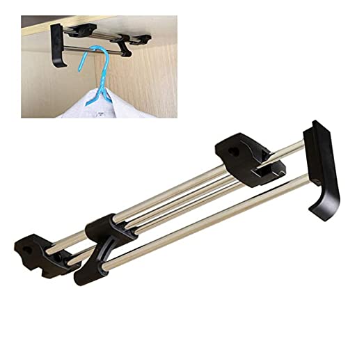Garde-robe rétractable hangle de rail chrome contre le manque d'espace