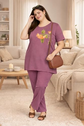 Image of In Love Women's Plus Size Longline T-Shirt with Side Pocket, 3 /4 Sleeve, Crew Neck