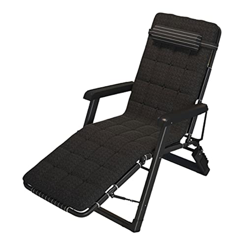 Chaise réglable Zero Gravity spacieuse contre le mal de dos sur la terrasse