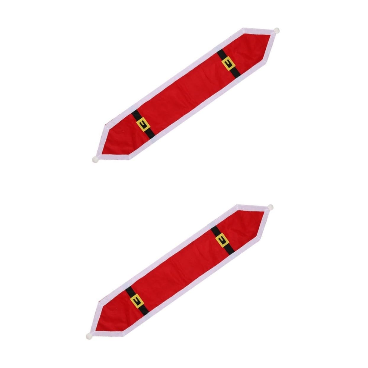 Chemin de table de Noël 2 pièces rouge pour sublimer vos soirées