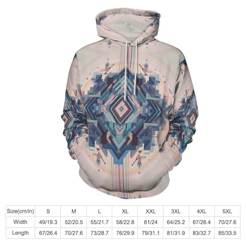 Sweatshirt imprimé 3D avec poches pull à capuche Harajuku