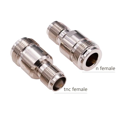 Adaptador Coaxial TNC Hembra a N Hembra x3 miniatura 3