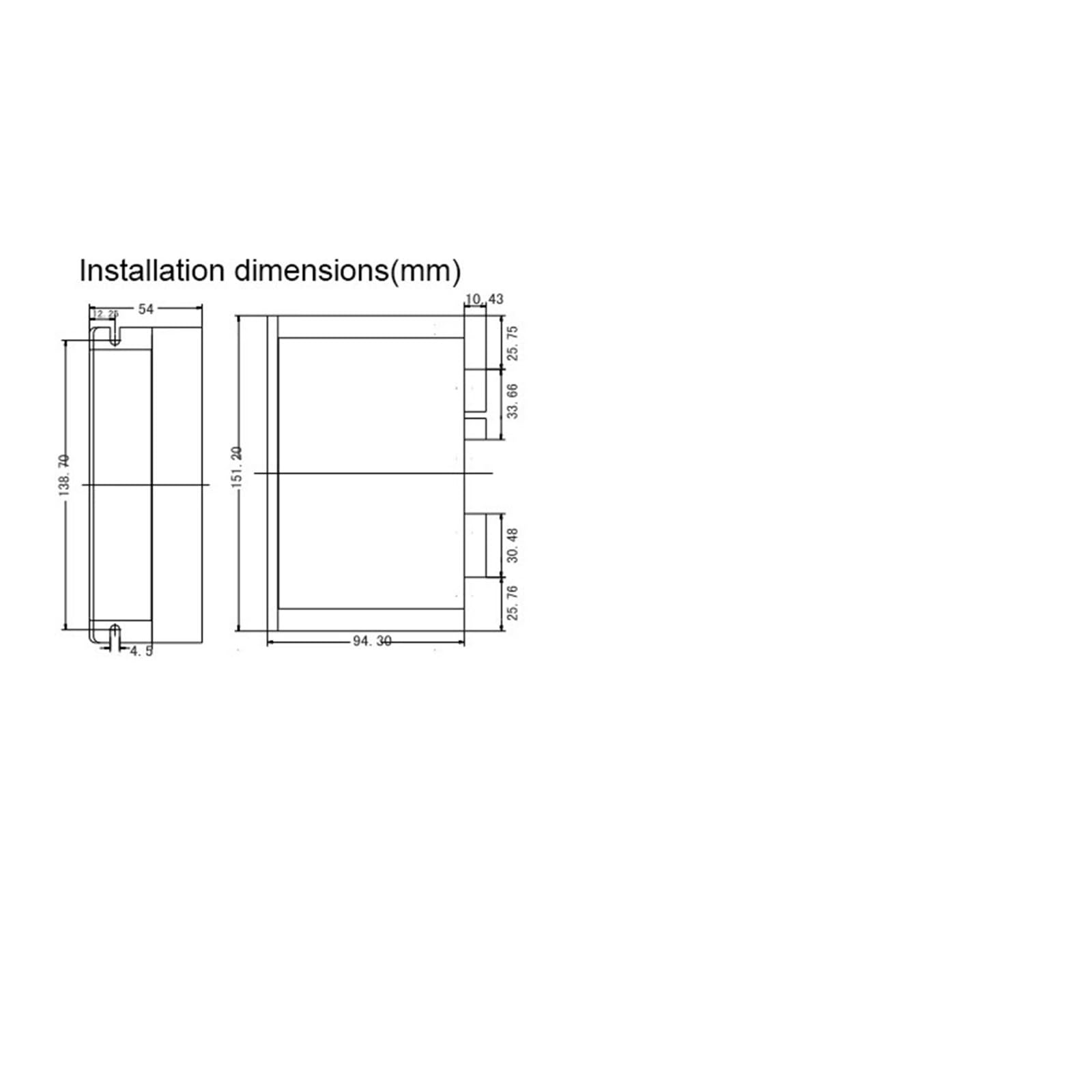 Controlador de Motor Paso a Paso YKD3608MH trifásico 18-80 V CA 5,9 A 350 Hz Motor Compatible 57~86 mm