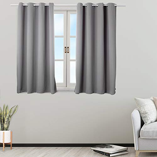 Cortina opaca para habitacion de 117x138 cm aislante resistente a UV 2