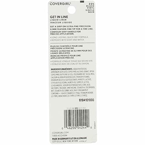 Delineador Líquido CoverGirl Negro 4 unidades miniatura 2