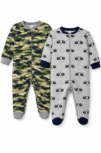 Image of TuddyBuddy 100% Cotton Multi Color Zipper Romper Sleepsuit /Romper /Jumpsuit for Baby Boy & Baby Girl
