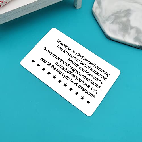 Xiahuyu Cancer Survivor Gift Sobriety Gifts for Men Wallet Insert Card for Him Stay Strong Post Surgery Gift AA Recovery Gifts Inspirational Gifts for Friends Family4