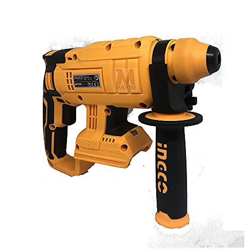 Ingco CRHLI2201 Martello Demlitore A Battteria 20 V 2.0 J Attacco Sds Plus Batteria e Caricabatteria Non Inclusi
