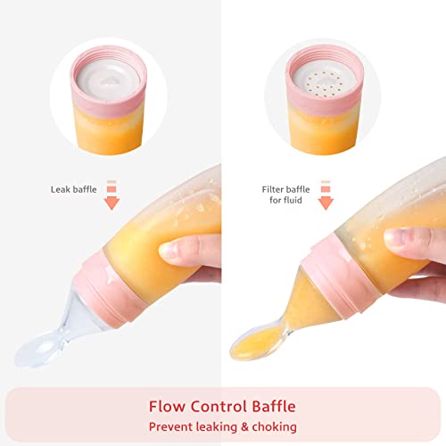Termichy Baby Food Feeder, Fruit Pacifier Feeder For Baby Teething Relief, Soft Silicone Squeeze Spoon For Baby First Stage Feeding, Baby Feeders For Baby Food #TOP5