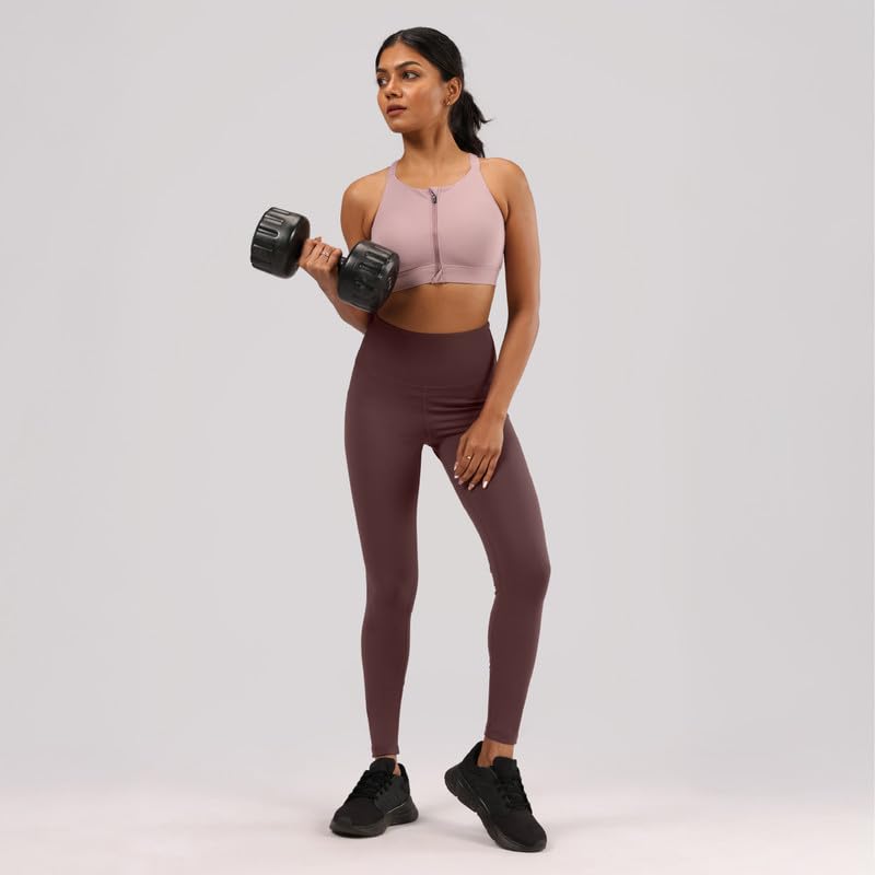 Image of BlissClub The Ultimate Leggings Lite, Ankle Length Tights for Women for Gym, Yoga and Workout with High Waist, Regular (for Women Upto 5'4)