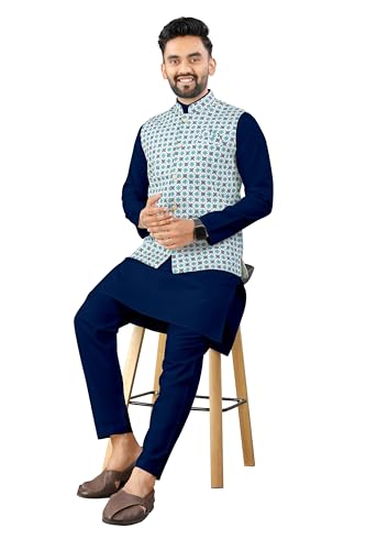 Image of Trustous Traditional Men's Kurta Koti Set (3 PCS SET)