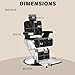 Hicomony Reclining Barber Chair, Salon Chair Hair Stylist, Barber Chairs for Barbershop Supports up to 500lbs, Professional Salon Beauty Spa Shampoo Equipment