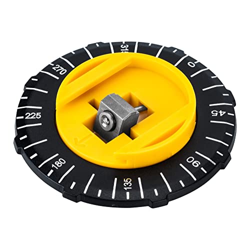 Amazon Basics 360 Degree Rotating Laser Class II Level for Picture Hanging and Home Renovation, 2 Extra-Large Backlit Bubble Vials, 16 ft / 192 in, Yellow/Black view 4