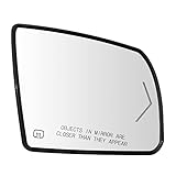 Passenger Side Heated Mirror Glass Replacement For 2008-2017 Toyota Sequoia 2007-2020 Toyota Tundra - for Tundra Sequoia Side Mirror With Rear Holder and Turn Signal