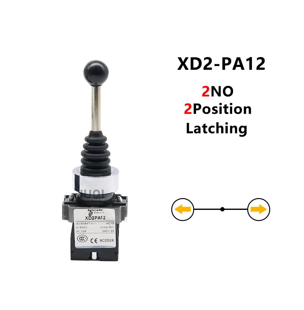 2NO 2 Position 4NO 4 Position Cross Rocker Switch XD2PA14 XD2PA24 Joystick Controllers Rocker Switch XD2PA12 XD2PA22(XD2PA12)