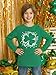 St. Patricks Day Little Girls Lucky Shamrock Irish Clover Shirt Festive Comfortable Top Green 4 Years