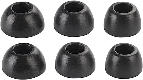 A-Pcas 低反発イヤーピース JBLカナル型イヤホン用、 JBL Tour Pro 2／WAVE100 TWS／LIVE FREE 2／CLUB PRO+ TWS／TUNE120 TWS／FREEX用 ウレタン製イヤーピース 記憶フォームイヤーチップ Fit in the Case 遮音性 フィット感 装着感向上 S/M/L 3ペアセット ブラック (214JBLB3)