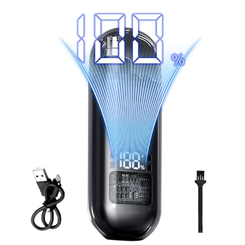 Cortadora de pelo de nariz, cortadora eléctrica de de nariz, máquina recargable inalámbrica con pantalla digital, kit de herramientas para hombres y mujeres, corte de aseo