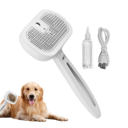 Cepillo de vapor para gatos peine multifuncional para depilación de mascotas