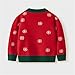 Ugly Christmas Sweater Kids Cute Toddler Boys Girls Long Sleeve Christmas Tree Elk Little Kid Christmas Outfit (Red, 4 Years)