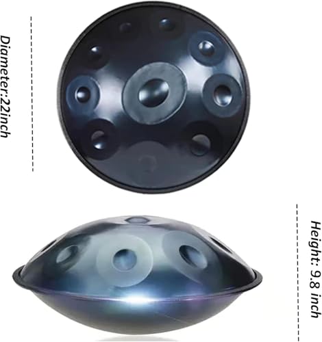 Handpan Drum 22 Inch D Minor 9-Note Azul miniatura 5