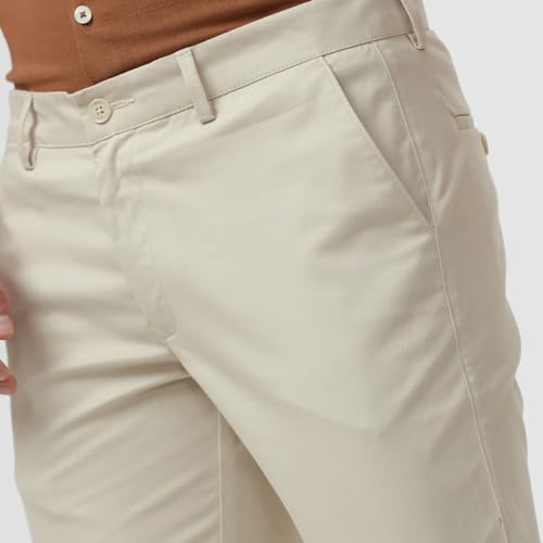 Image of BASICS Premium Cotton Stretch Formal Trousers for Men | Office Pants
