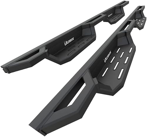 HD Ridez Armadura de aluminio para peldaños de bolsillo compatible con Ford Ranger Super Cab 2019-2023 (con 2 puertas de tamaño completo y 2 puertas